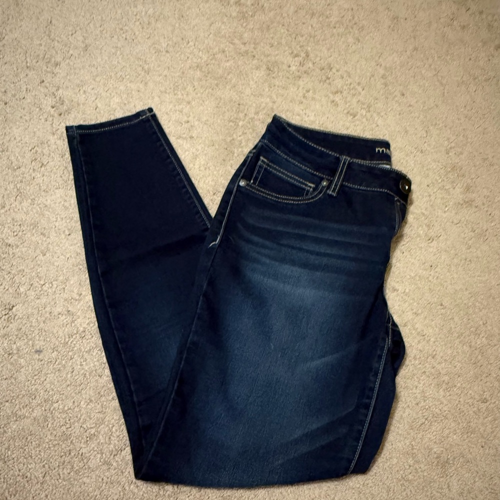 Maurices Blue Skinny Jeans with Stretch